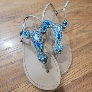 BCBG Rhinestone sandals